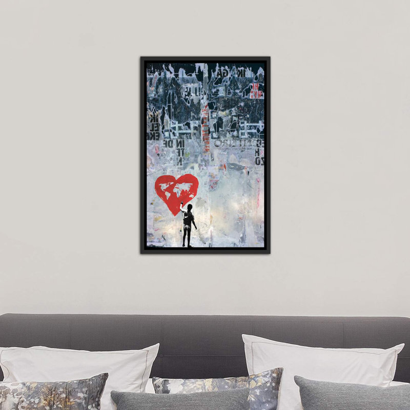 «Wild World» - Impression, H 40 po x l 60 po x 1,5 po, Cadre noir vieilli