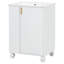 Meuble-lavabo 24 po avec lavabo, armoire de salle de bain avec tablette de porte, rangement latéral ouvert, structure en bois massif, porte à fermeture douce-246577464