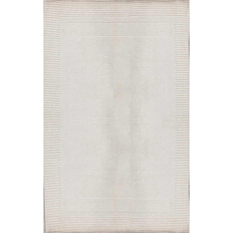 Wool Area Rug in White