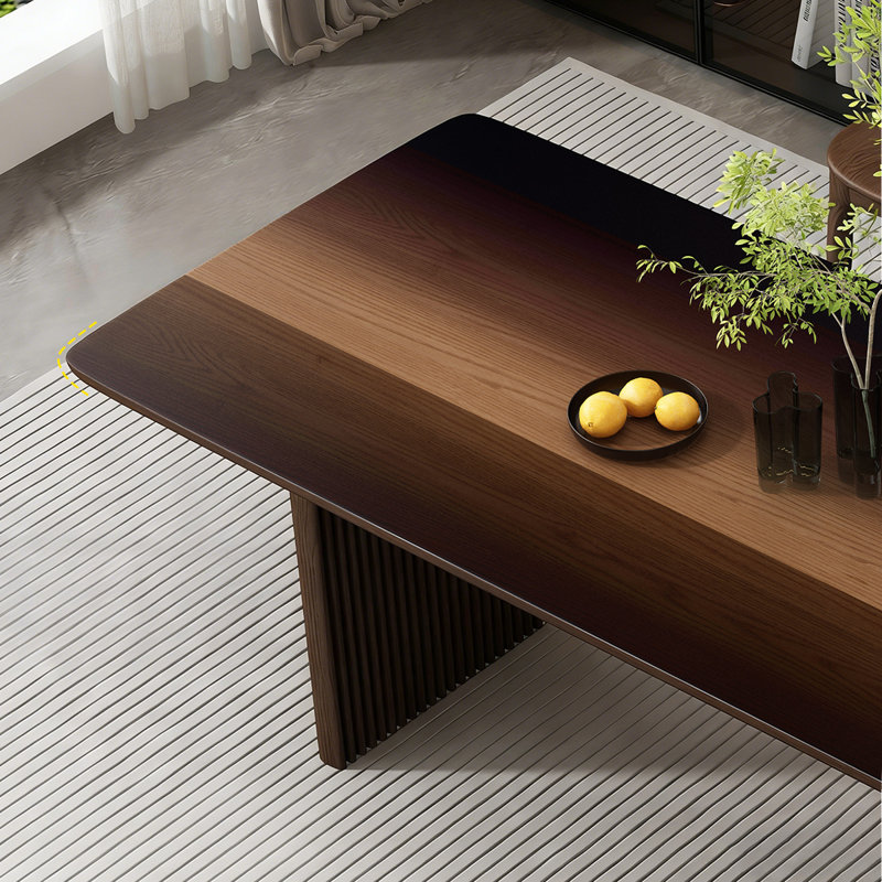 Table de salle à manger Modern, H 29,53 po x L 70,87 po x l 31,5 po, Marron foncé