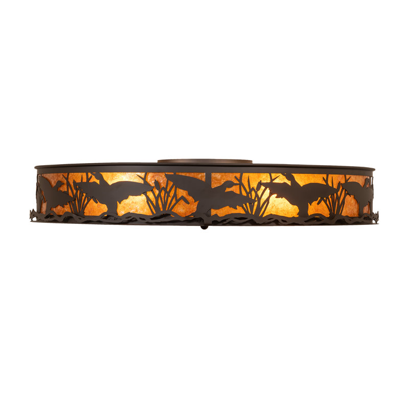 Rustic Lodge 4 - Light Flush Mount