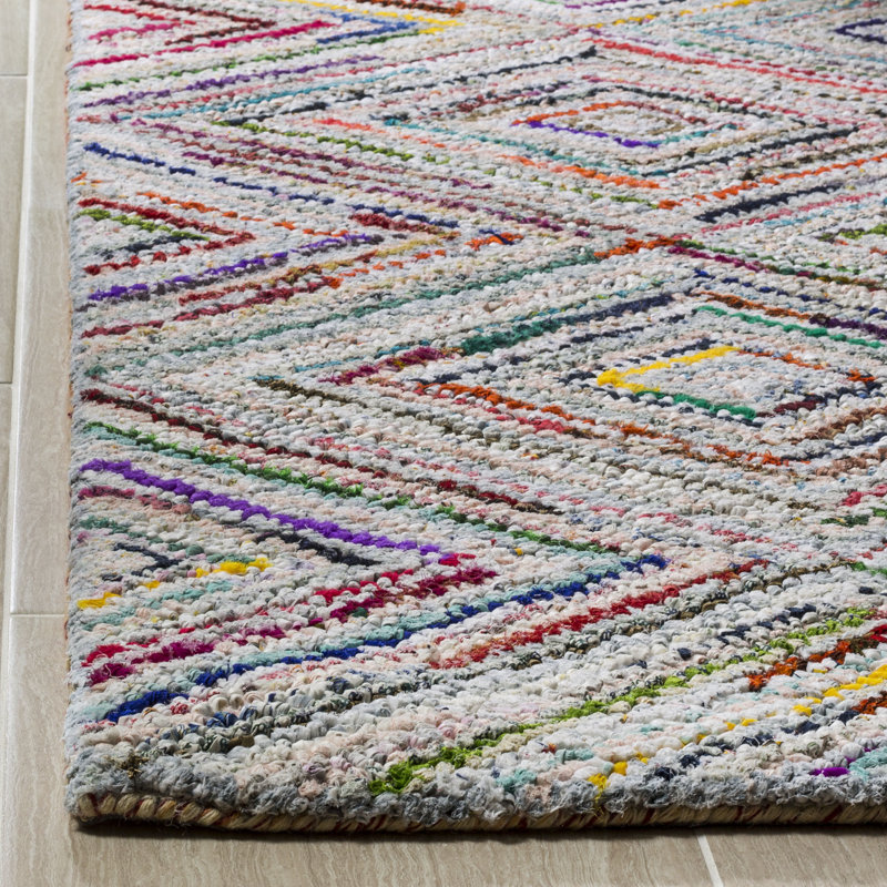 Anaheim Hand Tufted Performance Geometric Rug, Rectangle 5' x 8'