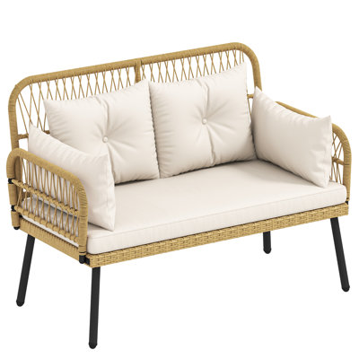 Causeuse d'extérieur en osier Patio Furniture