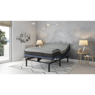 Base de lit réglable pour grand lit Os25, y compris massage et 81,98 po Profondeur du produit Base Os25, avec réglages programmables
