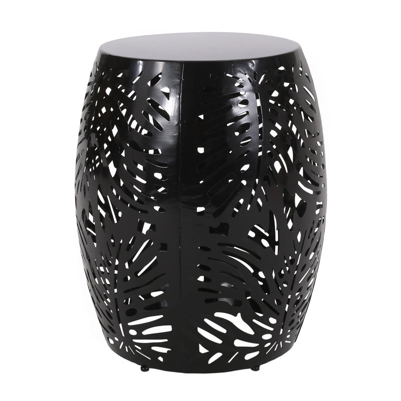 Metal End Table -Large, Black