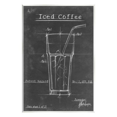 «Icent Coffee», brevet, graphique, plaque, art mural par Ethan Harper