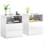 (Set Of 2)End Table With Fast USB C Charging Station, Sofa Side Table With 2 Drawers