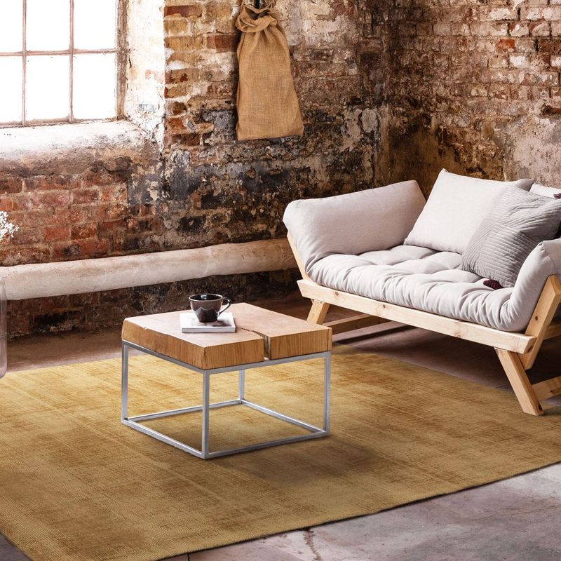 Mortenson Solid Colour Hand Woven Area Rug, Rectangle 120 x 170cm