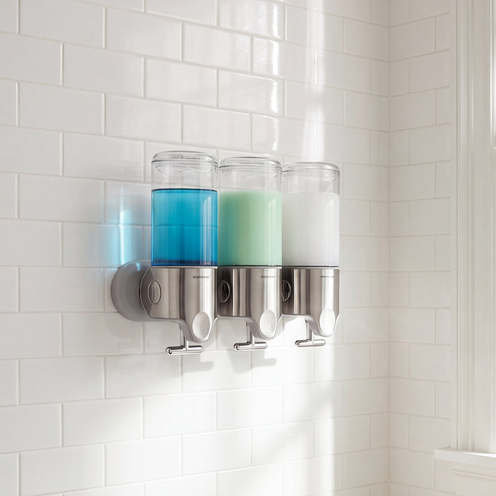 Simplehuman Wall Mount Soap Dispenser, Triple 