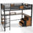 Twin XL Loft Bed with Desk & Storage, Metal Frame with Non-Woven Fabric Drawers, Noise-Free, Black