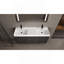 Meuble-lavabo autoportant de 60 po avec double lavabo en résine, armoire de rangement avec portes à fermeture douce-1725462941