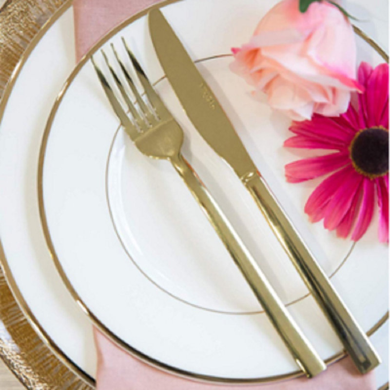 Mikasa Ciara Diseno 16 Piece Cutlery Set, Gold
