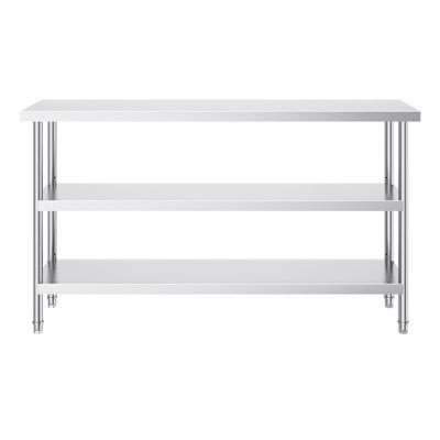 Table de préparation en acier inoxydable