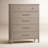 Honey 42'' W 5 - Drawer Dresser