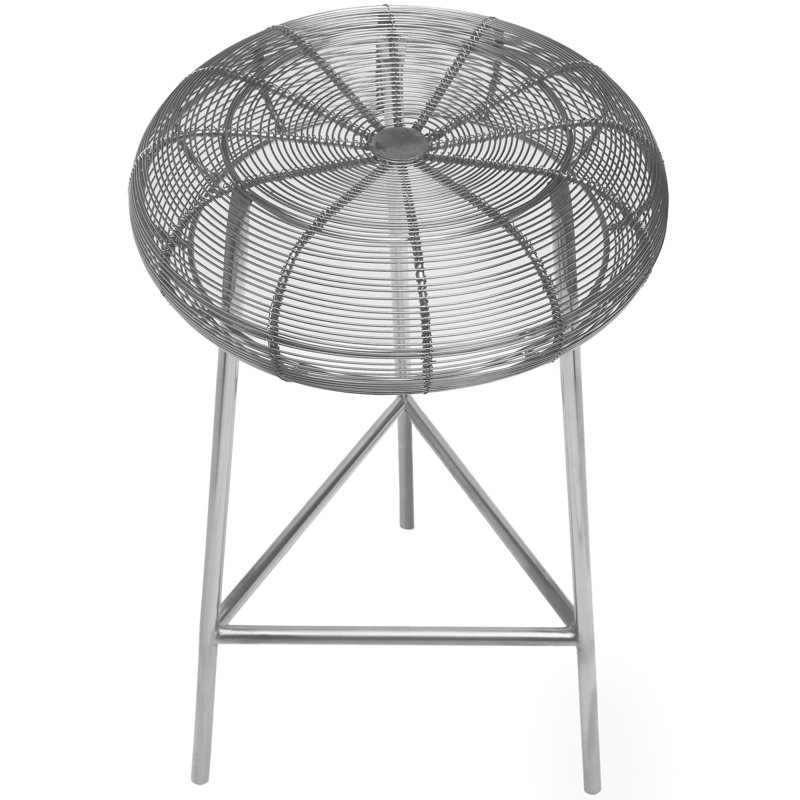 Tuscany Whitton Counter & Bar Stool, Silver, Counter Height (26.5" Seat Height)