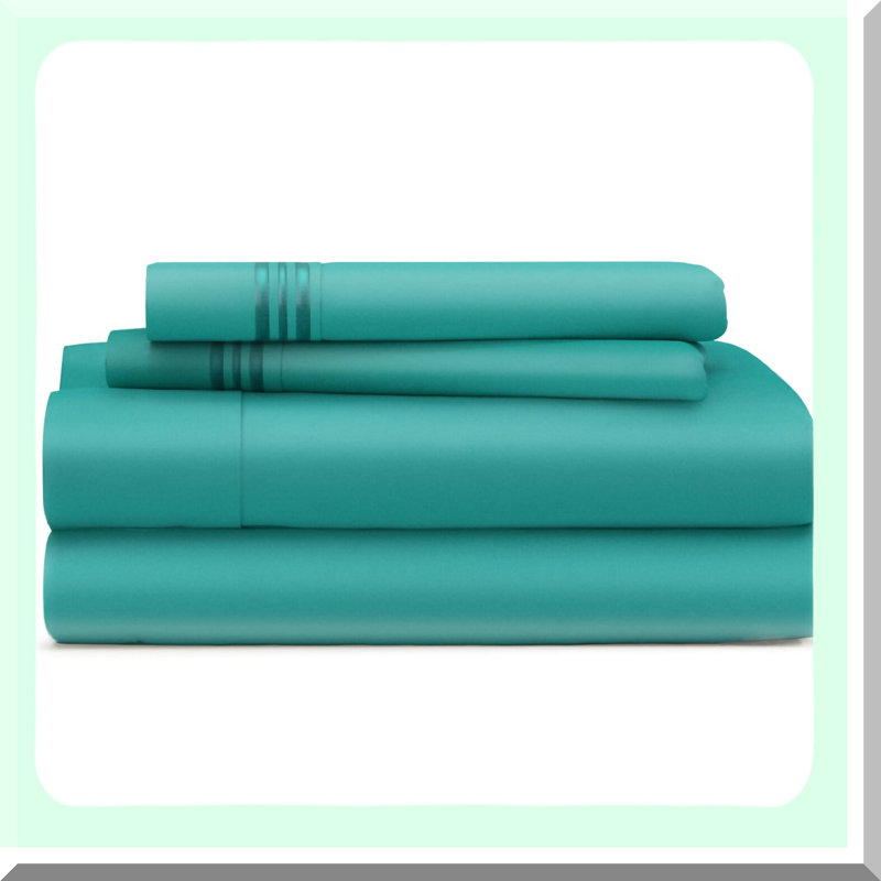 CoolDreams 1500 Ultra Soft Bed Sheet Set - Hotel Quality Queen Size Bedding - Deep Pocket, Wrinkle, Stain & Fade Resistant - 4 Piece Set in Turquoise Color
