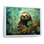 «Sloth Jade Journey», reproduction d'art sur toile encadrée