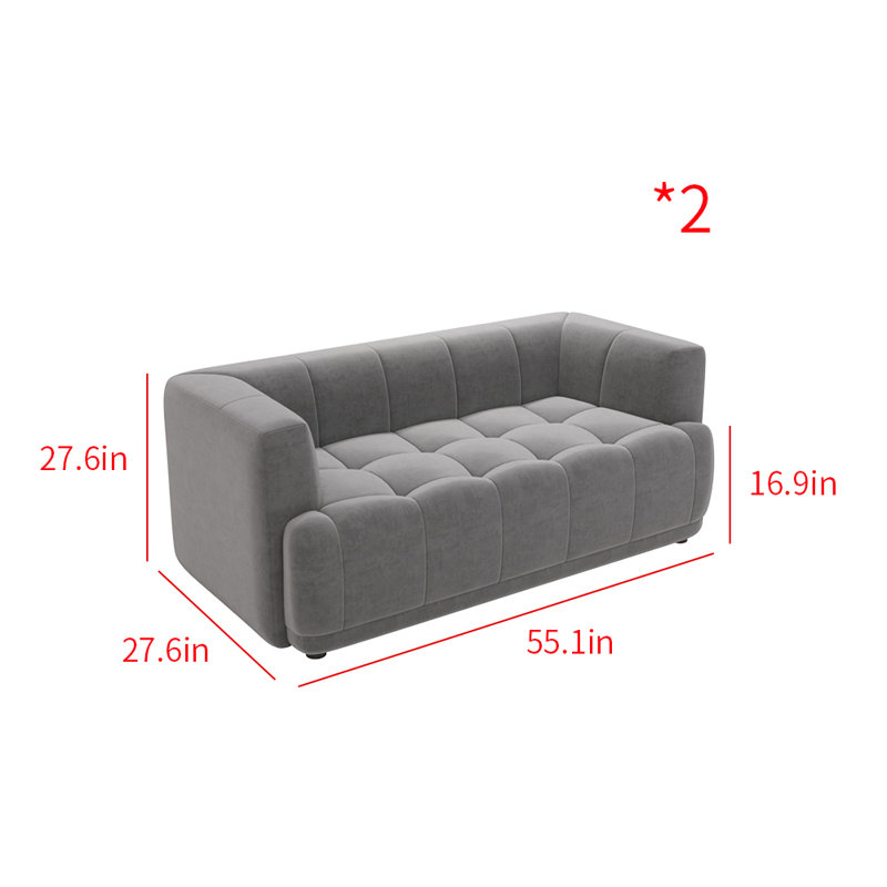 Canapé 55,1 po Rupal