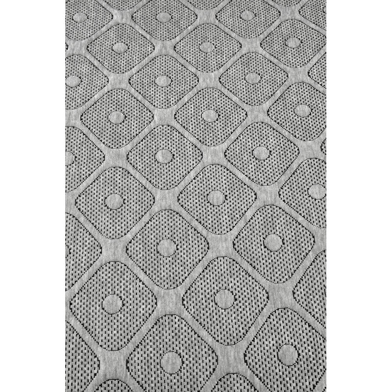 Classic Cotton Blend Flannel Mixed Coverlet, Gray, Twin Coverlet + 1 Standard Sham