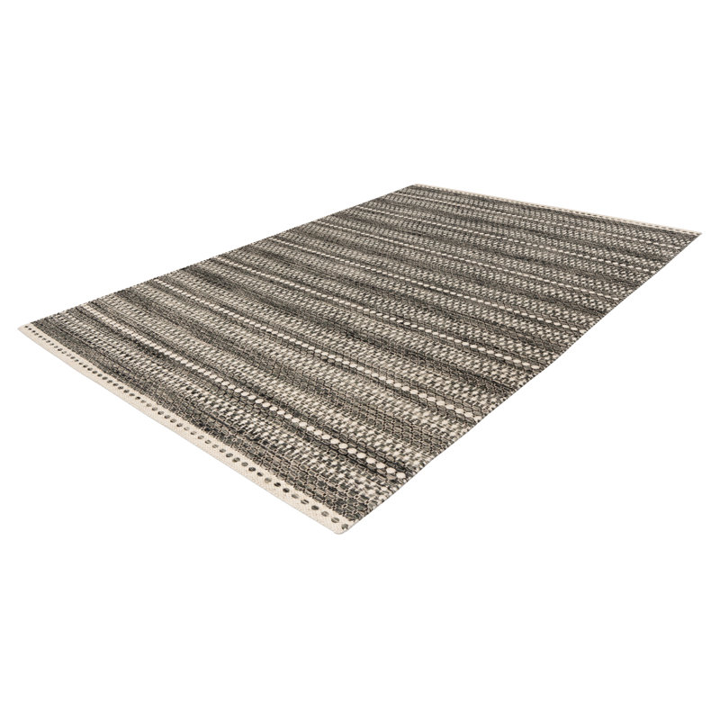 Iota Uni Hand Woven Area Rug, Rectangular 200 x 290cm, Grey/Brown/Blue