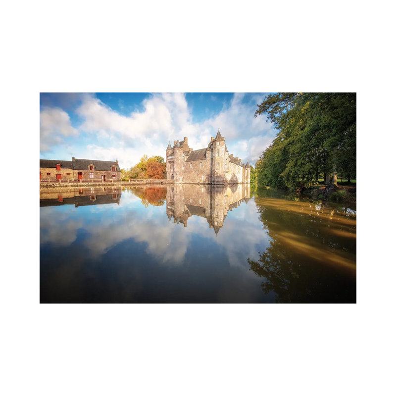 The Old Medieval Castle by Philippe Manguin - Wrapped Canvas Painting, 66.04cm H x 101.6cm W x 1.905cm D