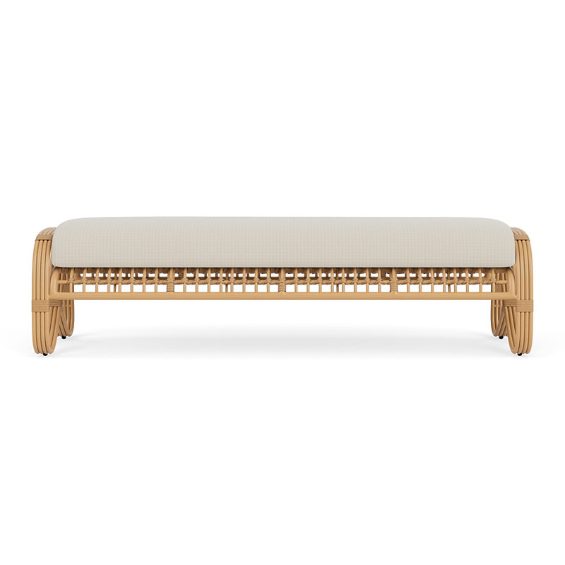 Riviera Outdoor Bench, Beach Natural