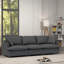 Canapé modulaire avec repose-pieds Chenille-114344620