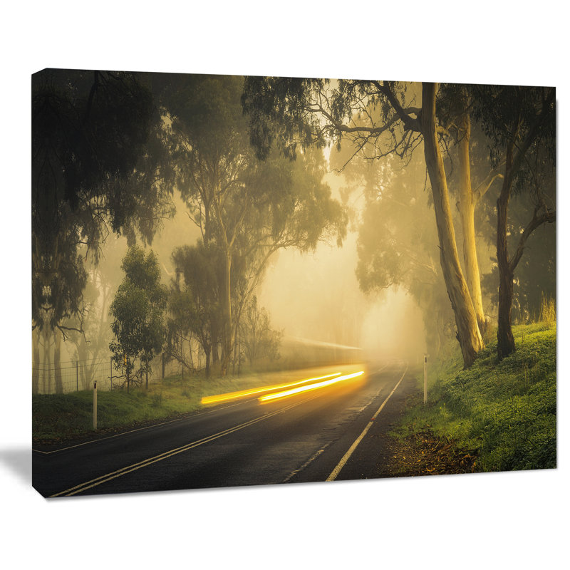 Country Drive - Reproduction de photo sur toile tendue, H 20 po x l 20 po x P 1 po