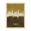 « los angeles california brown horizon brown », impression sur toile tendue-129172072