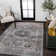 Alacati Ogee Medallion Machine-Washable Dark Green/Dark Beige Rug