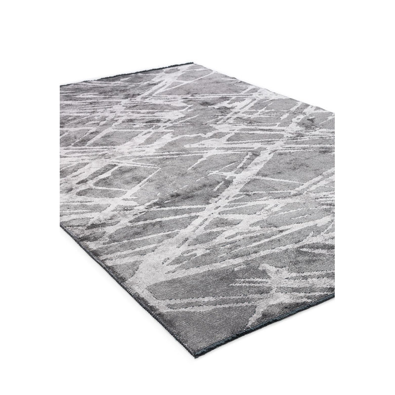 Rola Abstract Hand Loom Indoor / Outdoor Area Rug, Rectangle 6'7" x 9'10"