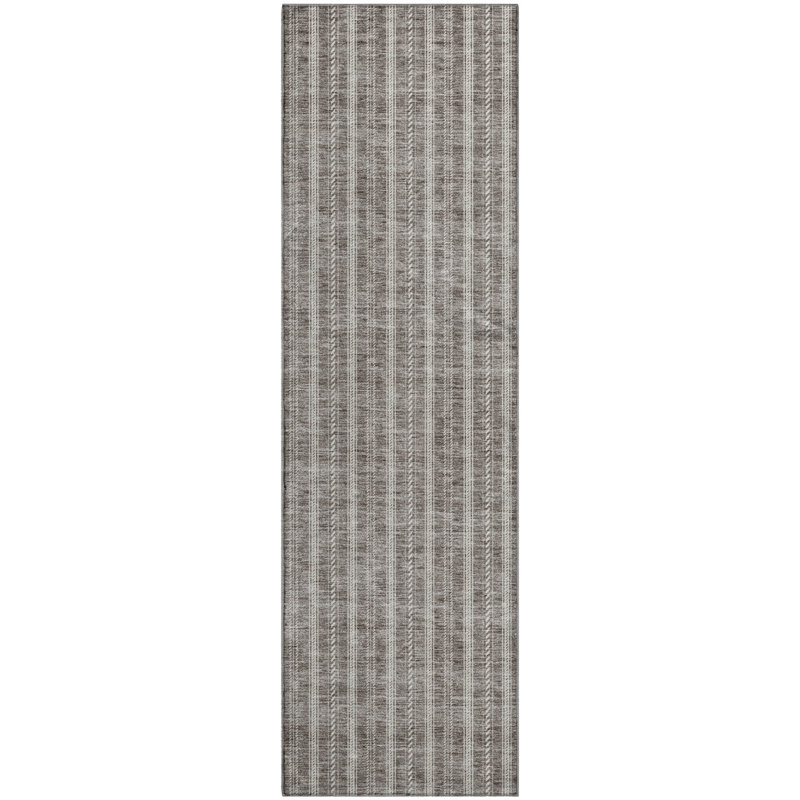 Premium Machine Washable Prisco Taupe Rug, Runner 2'3" x 7'6"