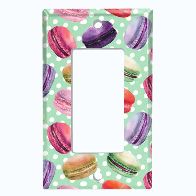 Patterned 1 - Gang Rocker Standard Wall Plate