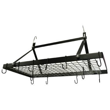 Red Barrel Studio® Metal Rectangle Wall Mounted Pot Rack & Reviews