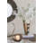 D7x14" Textured Aluminum Vase With Cut-Out Design And Gold Ombre Finish