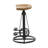 Metal Bike Brown Counter Stool with Pedals