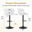 Tabourets de bar réglables, tabouret de comptoir avec dossier, repose-pieds et accoudoirs (ensemble de 2)-607617207-607617203