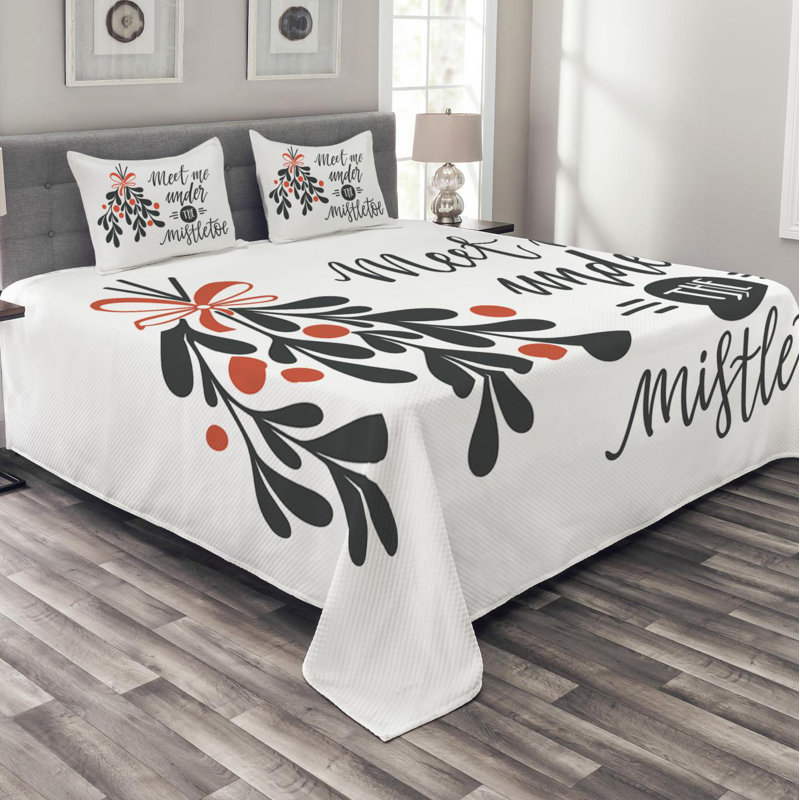 Farmhouse / Country Polyester Coverlet, King Coverlet + 2 Shams