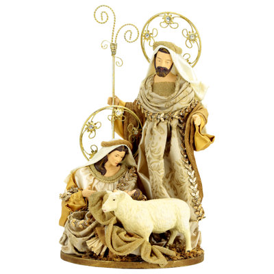 Radiant Holy Family Scene - 13 Inches