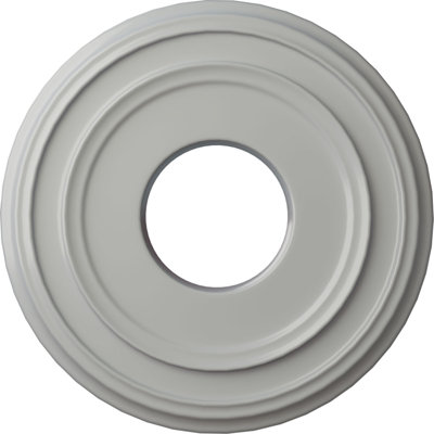 Médaillon de plafond H 12,375 po x l 12,375 po x P 1,125 po