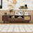 Stylish TV Stand with Solid Wood Legs, Soft-Close Storage and Drop-Down Storage for TVs up to 75"