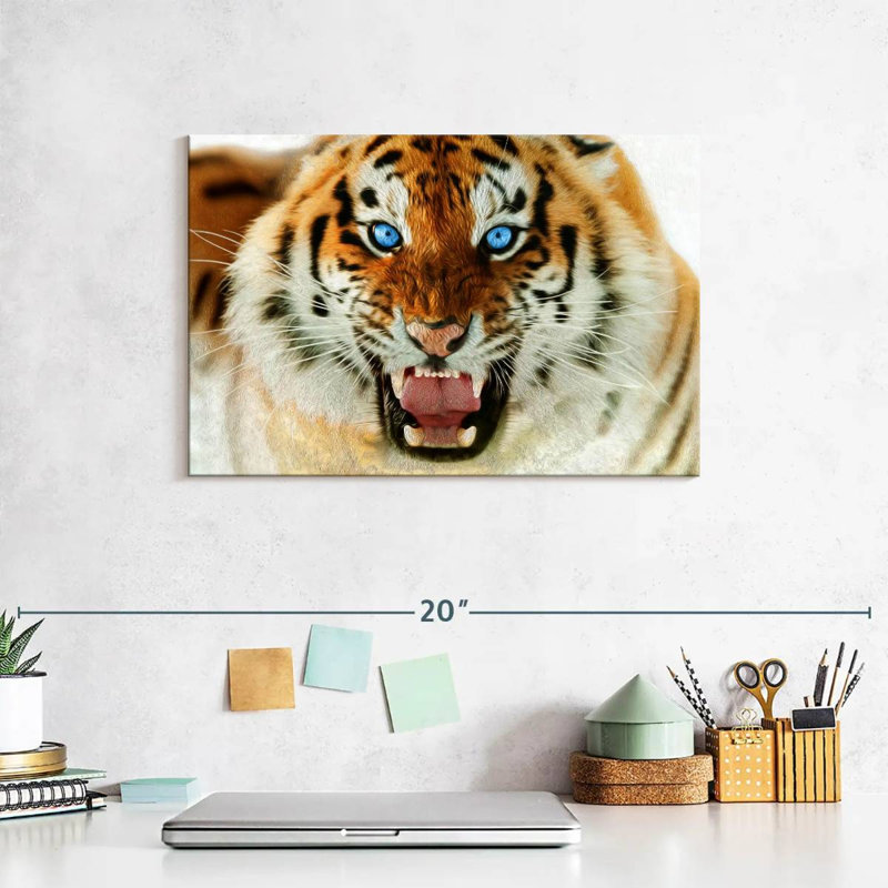 Brampt Furious Tiger, 8" H x 12" W