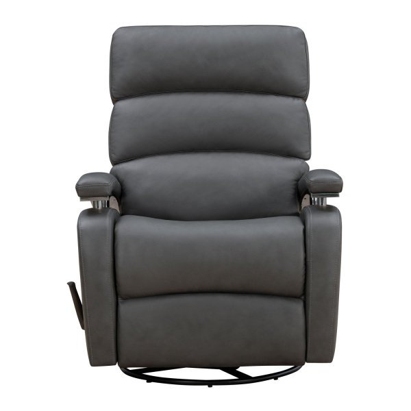 Fauteuil inclinable manuel Elpida Homerun gris foncé, Dark Gray Leather Match