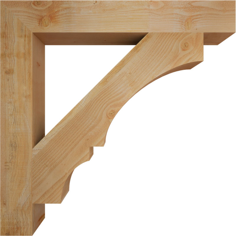 Support de bloc Balboa, Sapin Douglas scié brut, L 6 po x P 44 po x H 44 po