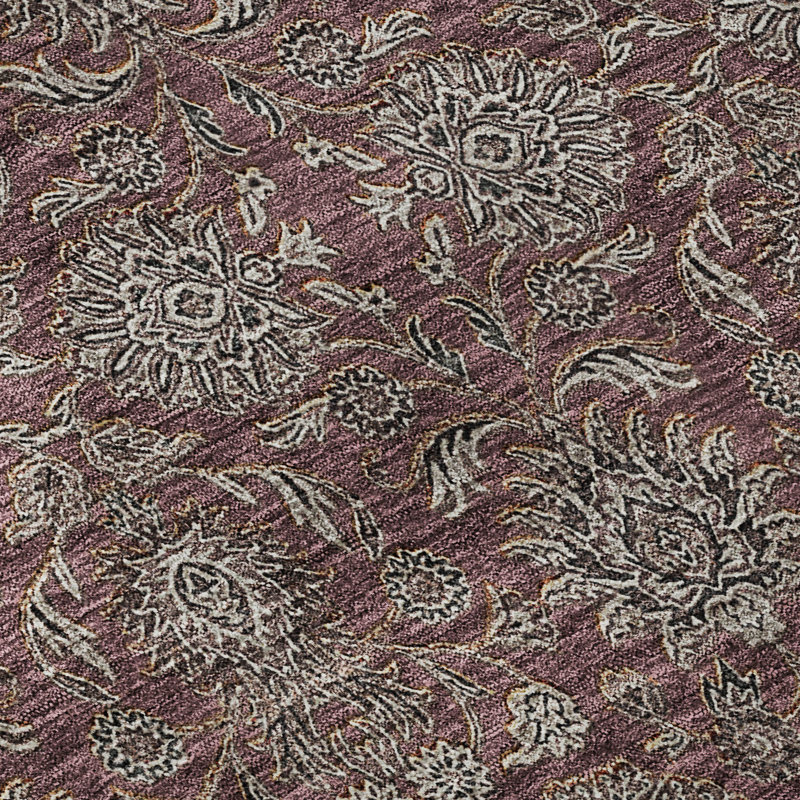 Tapis Prlot Merlot de qualité supérieure lavable à la machine, Rond 8 pi