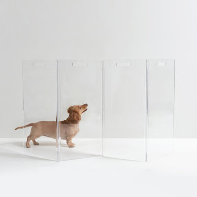 Tall Zig Zag Clear Pet Gate
