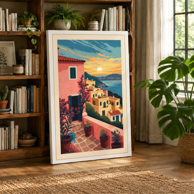 Postcard from Mediterranean Vintage - Wrapped Canvas