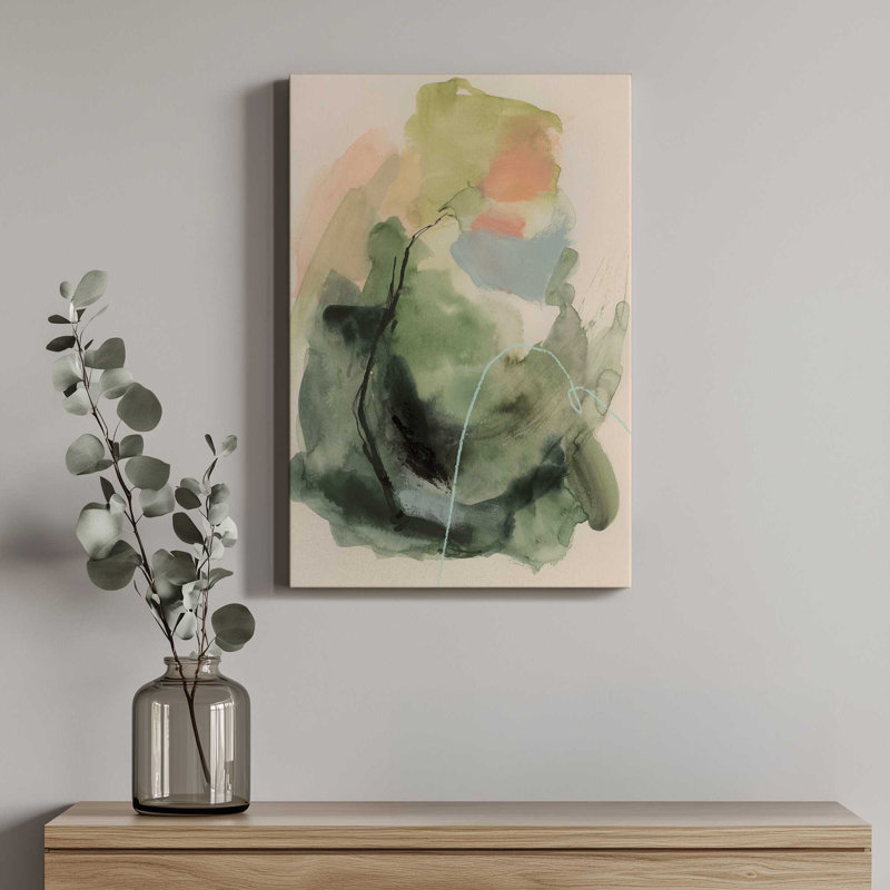Impression sur toile, "New croissance I" par Victoria Barnes, H 48 po x l 32 po