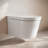 Hugo H Wall-Hung Toilet in Glossy White with 2x6 Supporting Frame
