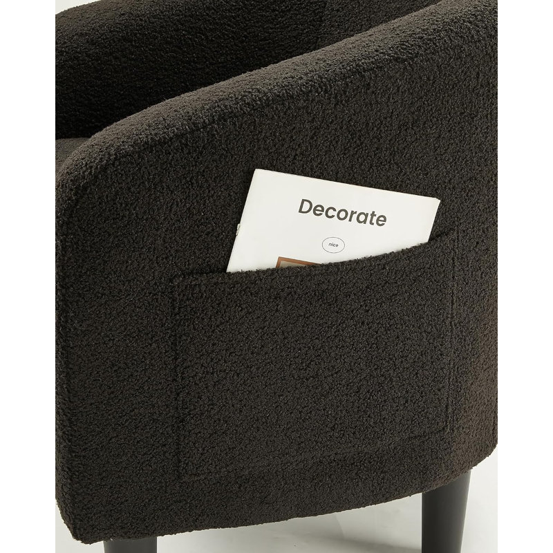 Chaise d'appoint avec repose-pieds, Noir